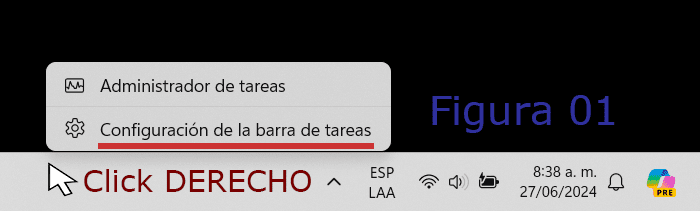 Recuperar el acceso al escritorio desde la barra de tareas en Windows 11