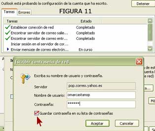 Probando configuración de la cuenta