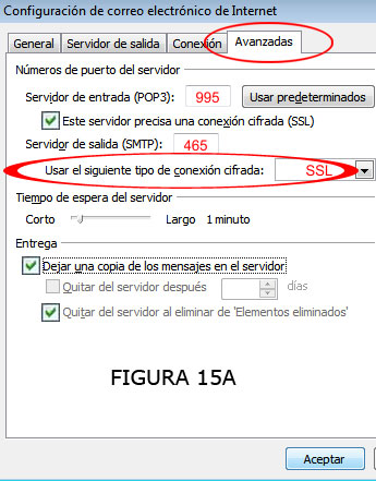 Usar la Siguiente Conexión Conexión Cifrada (SSL)