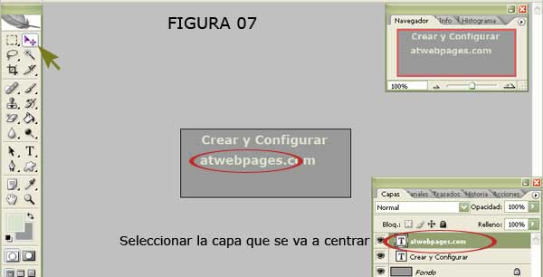 Centrar Textos en Photoshop