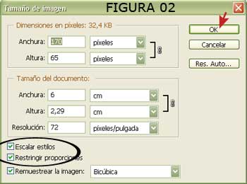 Ampliar o Reducir una Imagen - Escalar Estilos y Restringir Proporciones